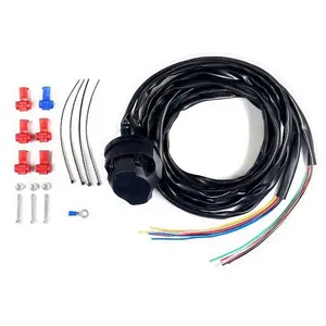 12V / 24V 7Pin reboque towbar kits elétricos do cabo do jogo 1.4m do soquete para o veículo dos carros