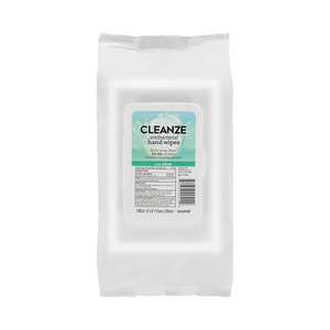 Tisu kertas sanitasi tangan antibakteri | 100 hitungan ukuran perjalanan disinfektan tidak beraroma membunuh 99.9% kuman - Product Image 1