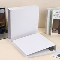 Carpeta de Anillas Resistente de 3 Anillas |   Carpeta de Hojas Sueltas con Cubierta Transparente de PVC Blanco, para Informes y Presentaciones, Modelo A4, Marca Chengxi Digital