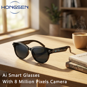 Gafas Inteligentes con Cámara para Fotografí<span class=keywords><strong>a</strong></span> # povvideo Las Mejores Gafas con IA para la Productividad y el Trabajo, Gafas Inteligentes con Cámara para Vlogging POV - Product Image 1