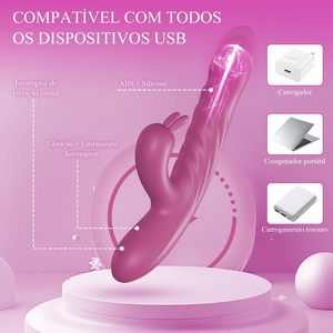 HIROOS mainan seks getar untuk wanita, mainan seks Clitoral pengisap 10 mode senyap dengan daya USB 100% tahan air - Product Image 6