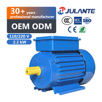 Moteur YL100L1-4 de 3 CV monophasé, 2200W, 3 CV, 220V, 220 Volts, moteur électrique à induction AC