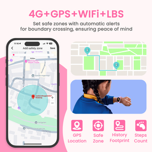 Reloj Inteligente LAGENIO para Niños, Resistente al Agua IP68, <span class=keywords><strong>con</strong></span> Tarjeta SIM 4G, GPS, LBS, Videollamada, SOS, para Niños y Niñas, Gran Venta - Product Image 3