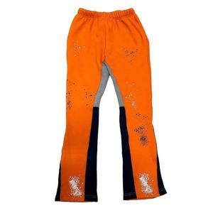 Pantalones Deportivos de Algodón de Alta Calidad con Estampado de Salpicaduras de Pintura Personalizados, Cintura Media, Corte Holgado, Estilo Casual Elegante, Ropa Urbana - Product Image 2