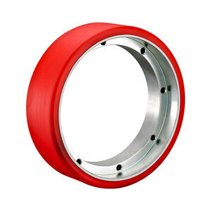 Alta Carregamento AGV Roda De Condução Robô Automático Poliuretano Piso Alumínio/Aço/Ferro Fundido Núcleo Automático AGV Driving Wheels - Product Image 4