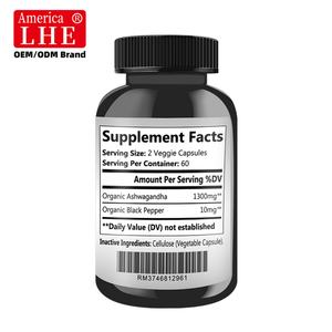 Cápsulas de Ashwagandha a Base de Hierbas, Suplemento de Raíz de Ashwagandha para Adultos, Apoya la Energía Equilibrada y la Resistencia al Estrés - Product Image 6