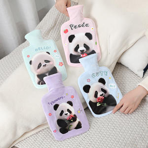 Mignon sac de bouteille d'eau chaude en peluche de 1000ml 350ml pour filles Mini chauffe-mains en caoutchouc avec remplissage d'eau chaude Gag - Product Image 4