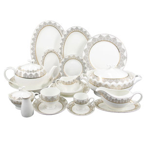 <span class=keywords><strong>2025</strong></span> phong cách mới gốm 72 cái sang trọng Decal tốt xương Trung Quốc đặt bữa ăn tối cho đám cưới - Product Image 1