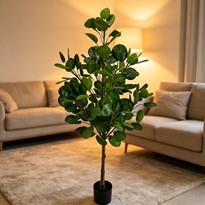 ต้นไม้เงินปลอมในกระถางสำหรับตกแต่งบ้าน โรงแรม ภายในอาคาร - Product Image 4