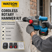 Kit de marteau perforateur sans fil pour béton, fourni par l'usine, avec 2 batteries et 1 chargeur, OEM ODM