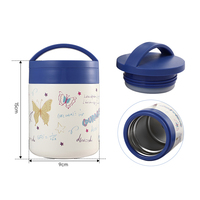 Gran oferta ODM tarro de comida al vacío de acero inoxidable de doble pared con tapa de mango de plástico contenedor de almuerzo térmico