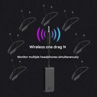 Écouteurs sans fil FRJ-01A 2.4G pour diffusion en direct, casque tour de cou 5.1, port Type-C, faible latence, autonomie 10h, portée 20m, charge rapide