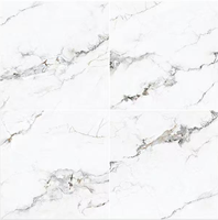 Dalles de sol et de mur en porcelaine blanche brillante, imitation pierre, texture brique, antidérapantes, application pour villa, design moderne