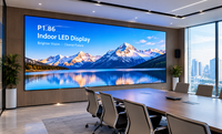 Écran LED à pas fin P1.86 pour intérieur, mur vidéo LED haute définition 4K pour salle de conférence, salle d'exposition, salle de contrôle