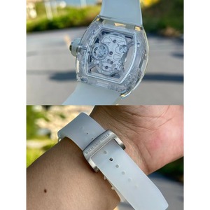 Nouvelle montre mécanique automatique de luxe pour homme, style urbain, avec crâne en cristal et tourbillon - Product Image 3