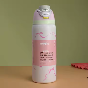 <span class=keywords><strong>Wala</strong></span> Botella de agua deportiva de doble bebida 304 Taza aislada al vacío de acero inoxidable Taza de fruta portátil de gran capacidad - Product Image 6