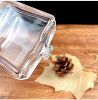 Flacon de parfum carré en verre haut de gamme de 50 ml avec pompe pulvérisatrice et diffuseur à bâtonnets, flacon échantillon vide