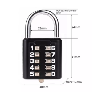 RARLUX G5 Zinc Alloy 10 <strong>Button</strong> Password Keyless Lock Code Combination Padlock From Zhejiang - Product Image 5