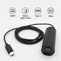 1080P 940nm IR Visión nocturna Mini Bullet Cámara USB a prueba de agua CMOS OTG Tipo-c Cámara de seguridad