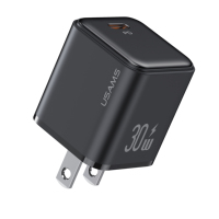 Chargeur USB C PD Super Mini 30W USAMS CC187, ports simples, chargeur portable pour téléphone portable, adaptateur de prise de voyage