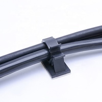 FSCAT Serre-câble de distribution en plastique réglable Clips de câble en nylon auto-adhésifs avec base en silicone Serre-câble FSCAT