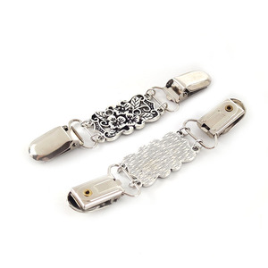 Deepeel KY299 Metal Decorative Garment <strong>Clips</strong> Antique <strong>Silver</strong> Retro Buttons for Cardigan Sweaters &amp; Shirts - Product Image 4