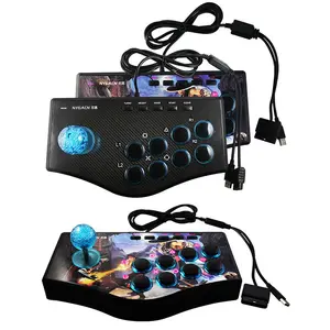 Retro Arcade Spiel Rocker Controller USB Joystick Für ps2/ps3/pc/android Smart Tv Eingebauter Vibrator Eight Direction Gamepad