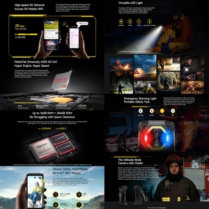 Teléfono Resistente <span class=keywords><strong>Ulefone</strong></span> Armor Mini 20 Pro 5G, 8GB+256GB, IP68/IP69K, 4.7 Pulgadas, Android 15, Dimensity 6300, NFC, OTG - Product Image 6