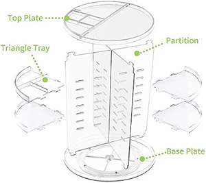 Dibangni Creative House bamboo coperchio cosmetic organizer facial make up case <span class=keywords><strong>storage</strong></span> box piccolo organizzatore di trucco in plastica con specchio - Product Image 2