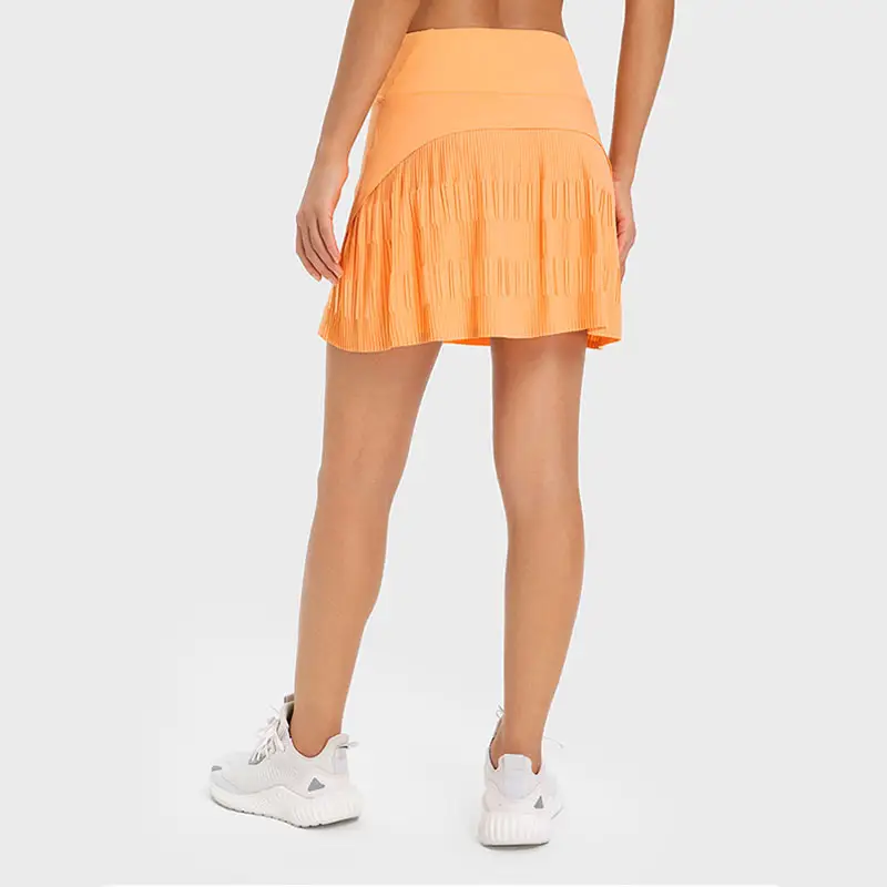 Wholesale Quick Dry Women Golf Short Skirt Anti-glare Running Workout Fitness Tennis Golf Skirt For Ladies