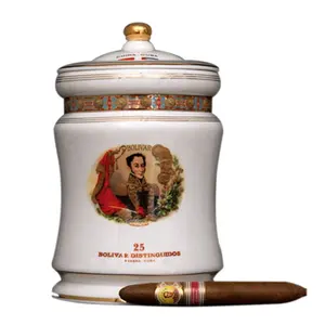 Handmade high quality modern humidor airtight cigar jar container