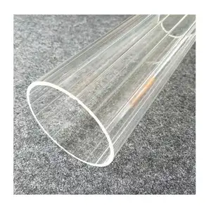 High borosilicate 2mm wall thickness stripe glass tube