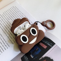 Étui pour écouteurs en silicone souple de dessin animé mignon pour écouteurs sans fil Iphone, housse 3D