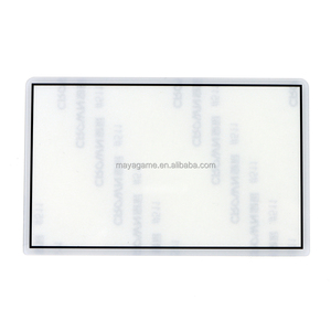 Cadre d'écran supérieur noir et blanc avec couvercle d'objectif pour New 3DS, en plastique et verre, pour écran supérieur, panneau de protection et façade - Product Image 2