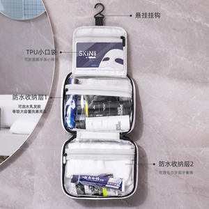 Niceland Daily Neceser para hombre de gran capacidad, impermeable, organizador de viaje portátil para productos esenciales para el cuidado de la piel y el aseo - Product Image 2