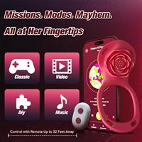 Vibrador de Clítoris con Forma de Mariposa, Estimulador de Clítoris, Anillo para Pene, Control Remoto por Aplicación, Recargable, Silicona Médica IPX6