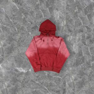 Sudadera con Capucha de Diseño Personalizado para Hombre, Estilo Vintage, Lavado Ácido, Corte Holgado, 100% Algodón, Estilo Urbano Otoñal - Product Image 3