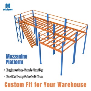 Plataforma de Entresuelo de Acero, Sistema de Almacenamiento para Almacenes, Áticos y Desvanes con <span class=keywords><strong>Escalera</strong></span> - Product Image 3