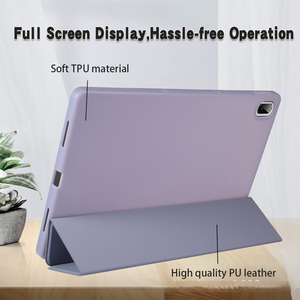 <span class=keywords><strong>Housse</strong></span> de <span class=keywords><strong>tablette</strong></span> souple, étui à trois volets, étuis de protection souples en TPU pour <span class=keywords><strong>Lenovo</strong></span> Idea <span class=keywords><strong>Tab</strong></span> Pro 12.7/ <span class=keywords><strong>Tab</strong></span> <span class=keywords><strong>P11</strong></span> J606/Pad 11 <span class=keywords><strong>Plus</strong></span> J607 - Product Image 3