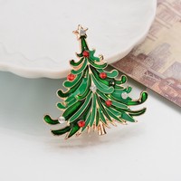 Vente chaude européenne américaine moderne guirlande de noël broches Corsages père noël arbre de noël broches