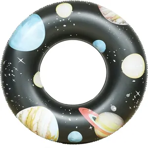 Tubo dell'acqua dell'universo dell'anello di nuotata del pianeta gonfiabile personalizzato di fabbrica da 0.18mm per adulti e bambini per lo sport acquatico