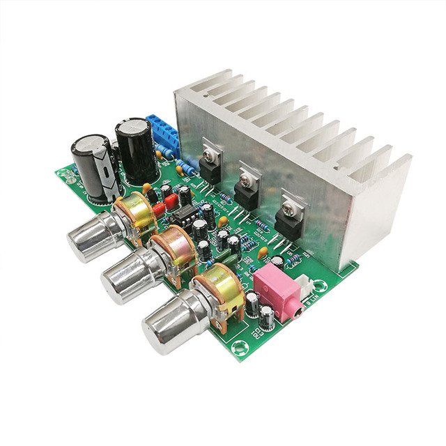 TDA2050+TDA2030A Three-channel 2.1 Power Amplifier 18W*2+32W Low-noise High-fidelity Superheavy Subwoofer