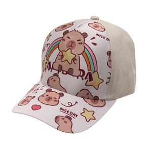 All'ingrosso cartone animato grazioso Design capibara tappi a punta da Baseball regolabile e durevole berretto da Baseball da viaggio cappelli Casual <span class=keywords><strong>per</strong></span> <span class=keywords><strong>bambini</strong></span> - Product Image 6