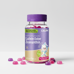 Bonbons Gommeux à l'Ester de Lutéine pour Enfants, Vitamines <span class=keywords><strong>Myrtille</strong></span>, Brevetés OEM ODM, Gommes de Lutéine <span class=keywords><strong>Myrtille</strong></span> pour la Santé Oculaire des Enfants - Product Image 1