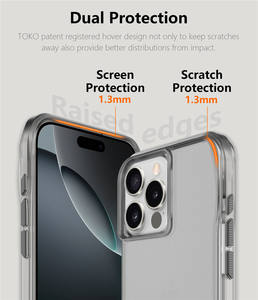 Funda Protectora Antigolpes para <span class=keywords><strong>iPhone</strong></span> 16 17 <span class=keywords><strong>Pro</strong></span> <span class=keywords><strong>Max</strong></span> 15 Plus 14 <span class=keywords><strong>13</strong></span>, Carcasa Híbrida con Esquinas Reforzadas, Cubierta Trasera de PC Mate y Parachoques de TPU - Product Image 5