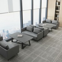 Sofá Casual de Cuero Clásico Moderno para Sala de Estar y Oficina en Casa, Muebles de Oficina Comerciales