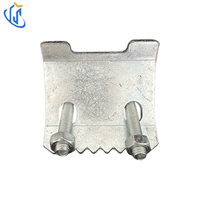 Pince de fixation pour poutre en U UTT1103 pour poutre en H avec boulon en U et connexion par tige filetée M8, électrogalvanisée