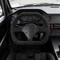 Volant de course à entraînement direct OEM ODM 310 mm, universel, en forme de D, en cuir Alcantara, pour jeux de simulation automobile