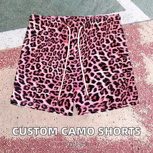 Sublimation Sport Wholesale High Quality Double Layer Printed Custom <b>Polyester</b> Camo Heavyweight Basketball Drawstring Knitted - Product Image 2