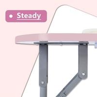 Table pliable de manucure de salon de beauté de meubles de beauté de luxe légers modernes table d'ongle